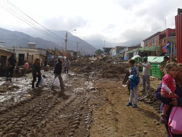 Aluvión en Tocopilla tras intensas lluvias y activación de quebradas en la Región de Antofagasta, 18 de agosto de 2026