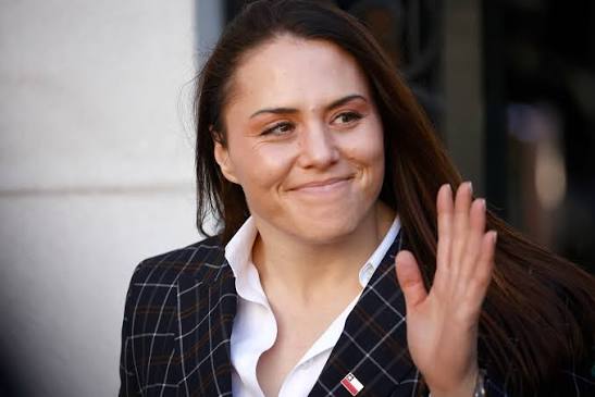 Natalia Duco, exministra del Deporte, tras confirmarse su salida del gabinete del presidente José Antonio Kast.
