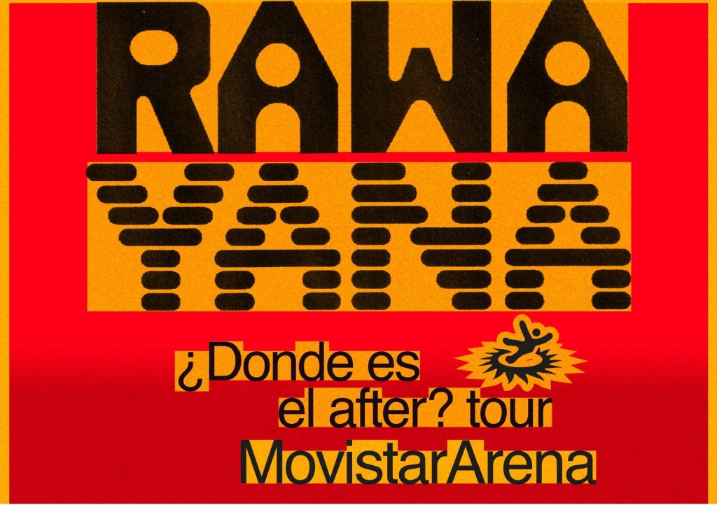 Rawayana anuncia nuevas localidades para sus conciertos del 22, 23 y 24 de agosto de 2026 en Movistar Arena, Santiago.