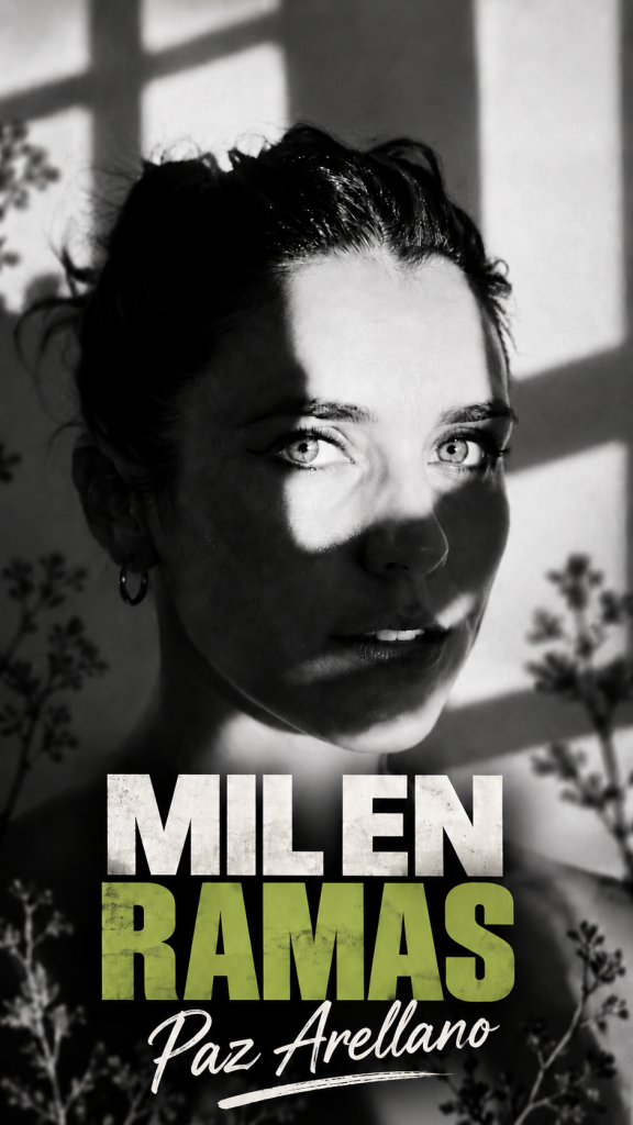 “Mil en Ramas, proyecto musical solista de la cantante chilena Paz Arellano, artista de pop y música electrónica que utiliza loop station en vivo.”